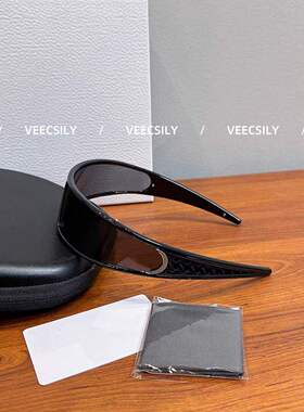 眼镜高级感弧形发箍墨镜二合一