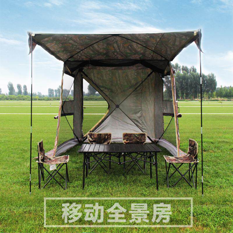 户外自驾游车边天幕自动遮阳棚 聚美运动露营/旅游/登山帐篷