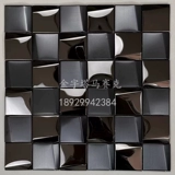 Мозаика из нержавеющей стали европейская трехмерная маленькая кусочка гальваническая зеркало отель бар Ktv Фоновая настенная металлическая наклейка