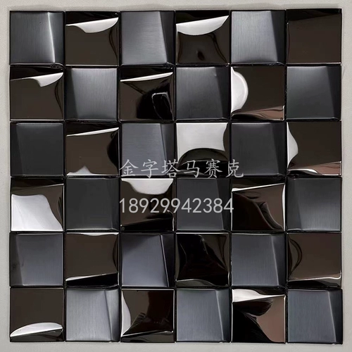 Мозаика из нержавеющей стали европейская трехмерная маленькая кусочка гальваническая зеркало отель бар Ktv Фоновая настенная металлическая наклейка