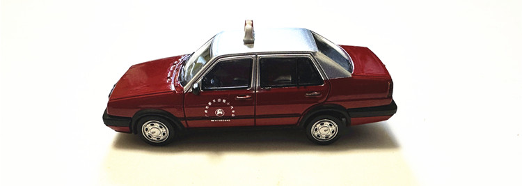 微缩都市 汽车模型1比87 HO 大众捷达JETTA 方头老式经典轿出租车