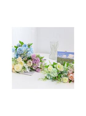 .塑料花仿真花高档玫瑰婚庆手捧花束婚礼摄影道具花艺家居装饰牡