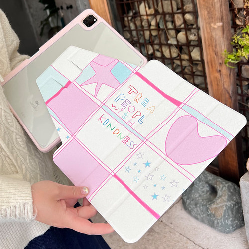 take1slow原创粉蓝pad10保护套适用ipadpro202/air5多型号mini56 - 图1