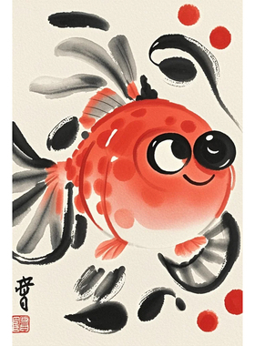 钻石画diy平安喜乐一家人胖金鱼数字拼图粘贴点钻画家居装饰画