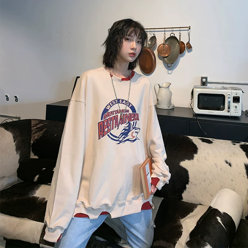Tide, set, sweatshirt, autumn thin long-sleeve, Korean style, 2020 years
