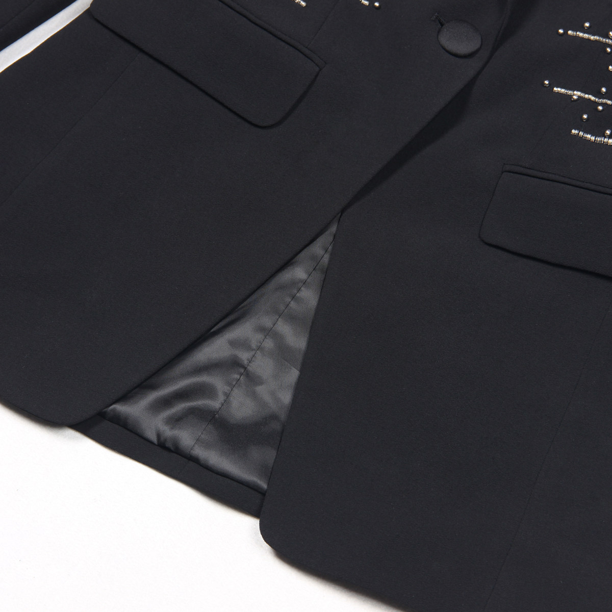 春秋新款欧时尚美网红款钉珠西装两件套气质女式西服裤套装,淘宝优惠券,粉丝福利购,淘宝优惠卷