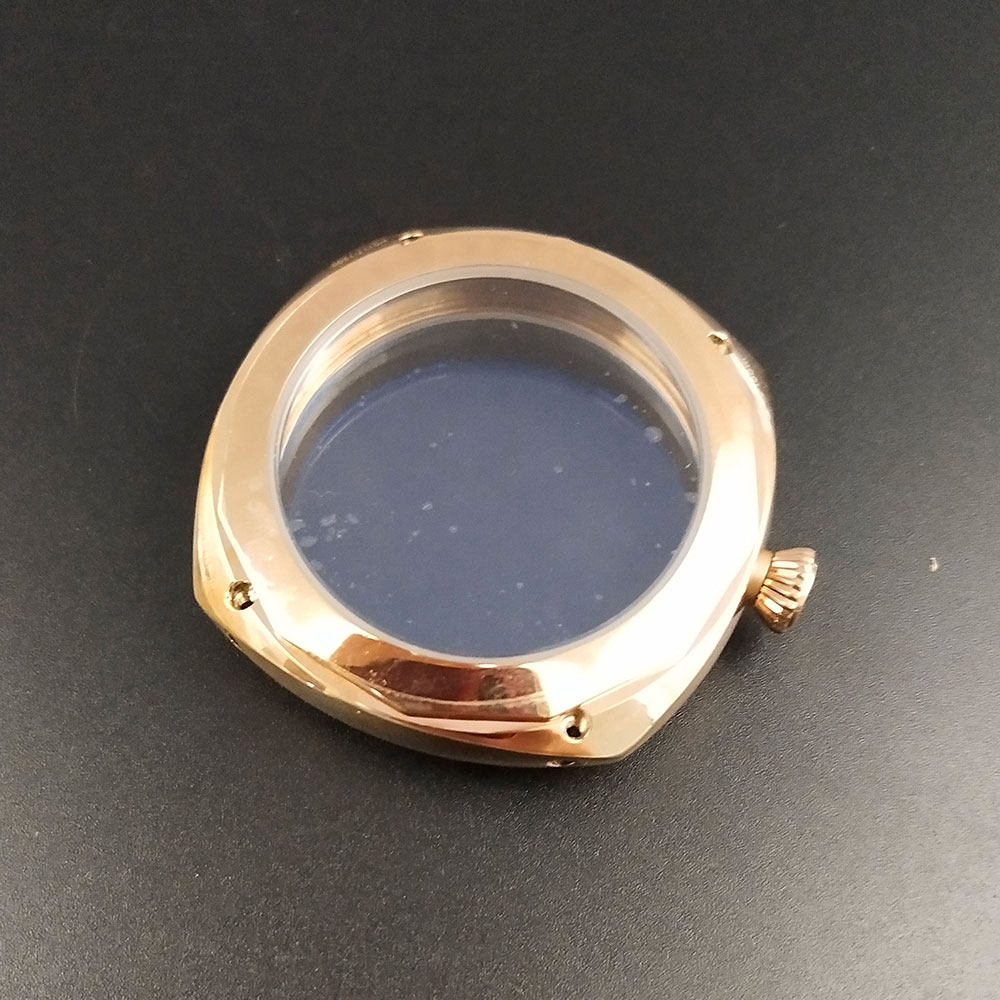 手表表壳腕表抛光精钢金表壳45mm适合ETA 6497/6498机芯P45-6_虎窝淘
