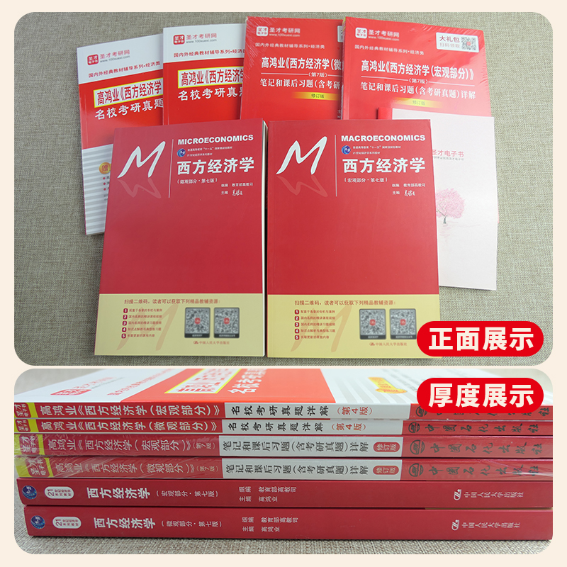 高鸿业西方经济学宏观微观部分七版7版教材笔记和课后习题名校考研真题详解赠典型题题解搭曼昆经济学原理平狄克马工程经济学圣才-图1