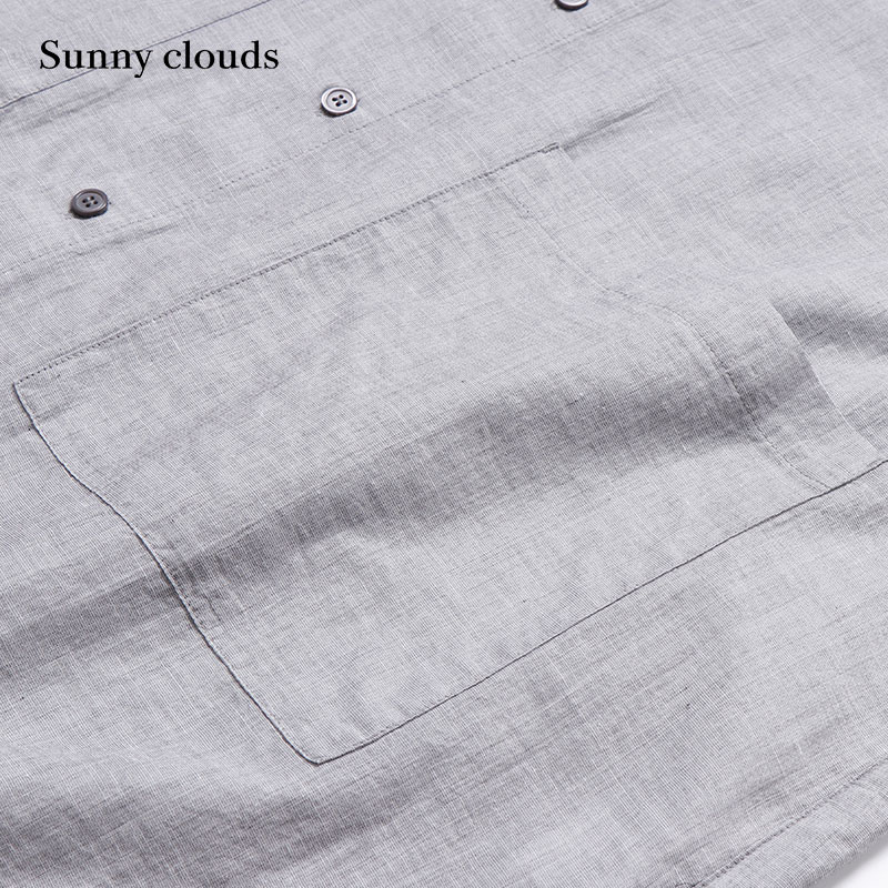 Sunny clouds Shuttle Notes日本面料 男式棉麻衬衫风轻薄外套 - 图1