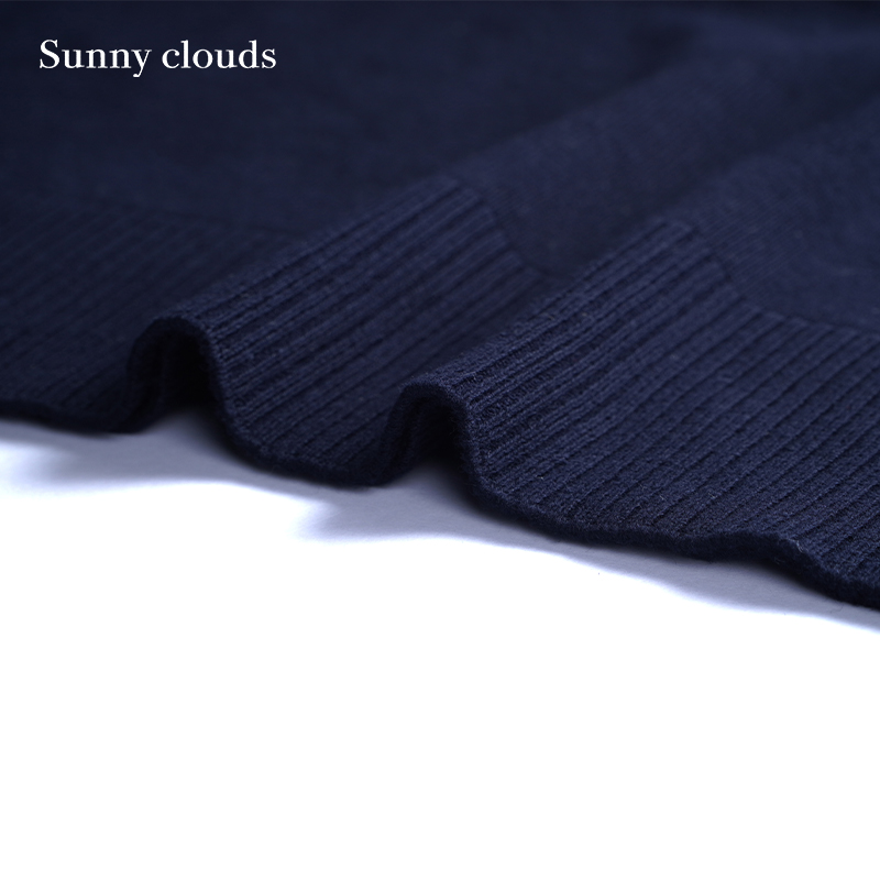 春季新品 桑妮库拉/Sunny clouds纯棉灯笼袖针织衫藏蓝卫衣女早春 - 图2