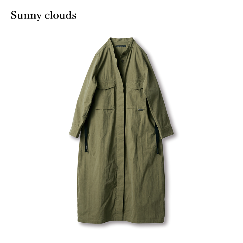 冬季新品 桑妮库拉/Sunny clouds 棉混山系衬衫款连衣裙外套户外 - 图0