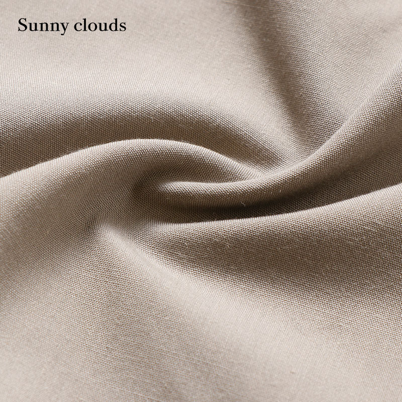 Sunny clouds Shuttle Notes日本面料 女式棉麻格子半身裙 - 图2