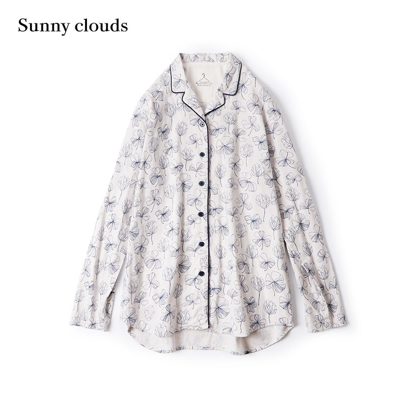 桑妮库拉/Sunny clouds 女式纯棉车轴草印花家居服 - 图0