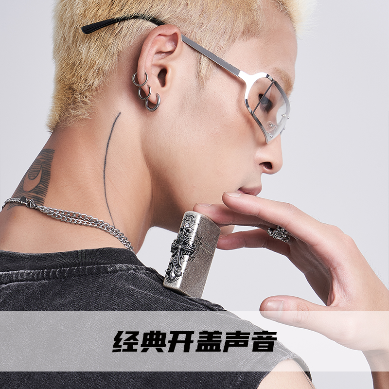 TSHOMX煤油打火机防风创意定制高颜值惊喜送男友生日礼物 - 图0