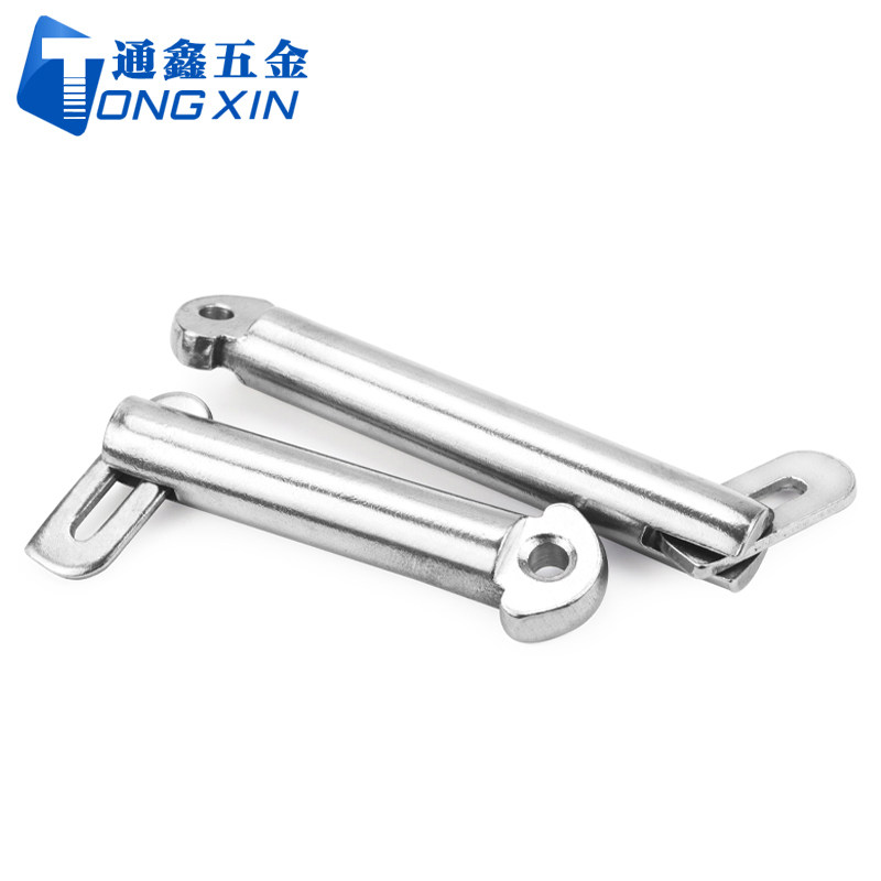 M8M10M12M14-M22 304不锈钢肘节栓舌销船用b型带舌插销GB3473-83_虎窝淘