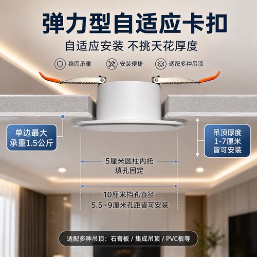 监控填孔器小米云台版摄像头吊顶支架倒挂吊装萤C6C石系列360摄像头支架华为海雀乔安乐橙小蚁天花筒灯填孔器 - 图0