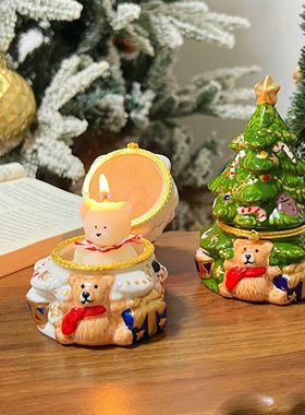 陶瓷小熊香薰生日礼物圣诞节