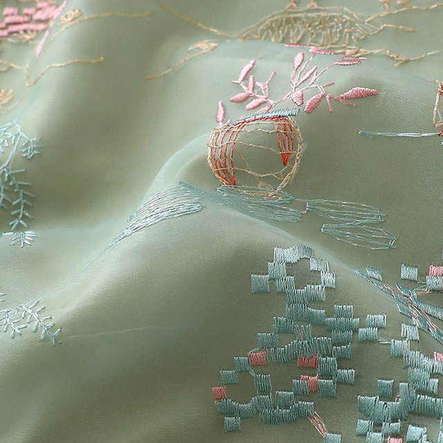 Jacquard Vintage Stand Collar Comfortable Embroidered Warm Top