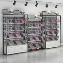 Lingerie Store Show Shelf Display Rack Gold Bra Rack Floor Type Socks Underwear Shelf Regulation Shelf Display Cabinet