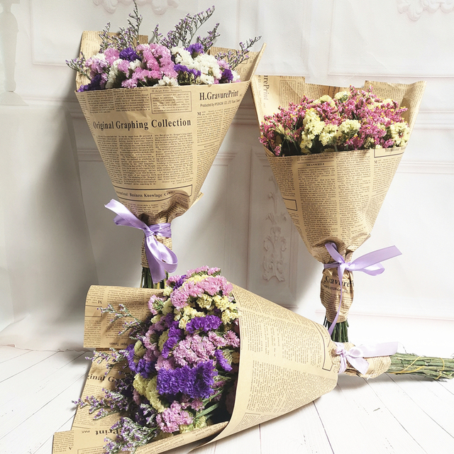 包装干花花束天然满天星花束云南风干勿忘我真花毕业拍摄装饰摆件家居饰品 顺德人人网