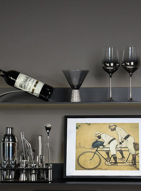 样板房商业空间酒柜酒窖层板装饰红酒洋酒威士忌香槟仿真假酒摆件