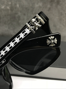 超大脸太阳镜板材偏光型男复古