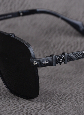 纯钛超轻墨镜男女超大脸型太阳镜