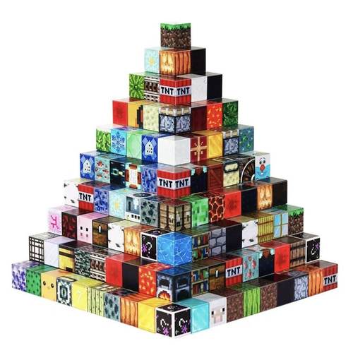 我的世界MC颗粒磁力积木方块建筑拼搭拼装幼儿园儿童玩具益智早教 - 图3