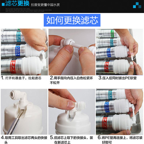 韩式快接滤芯一体pp棉颗粒活性炭压缩活性炭滤芯箱式净水器套装 - 图1