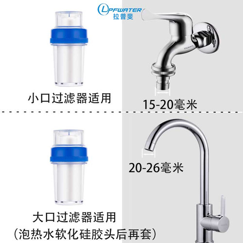 家用厨房水龙头净水器简易自来水过滤器井水净化滤水器PP棉小滤芯 - 图0