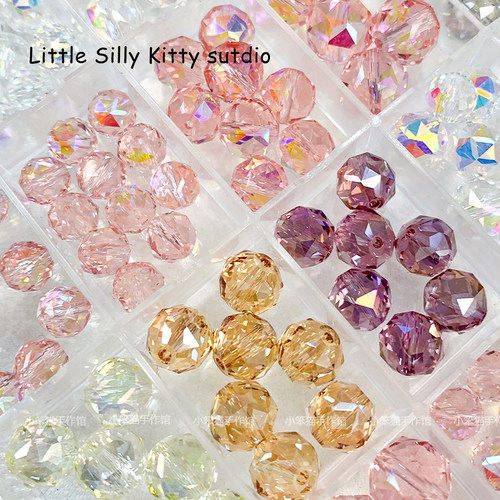 【星梦】优质高亮进口切面晶晶通孔diy串珠手链项链饰品配件材料 - 图3