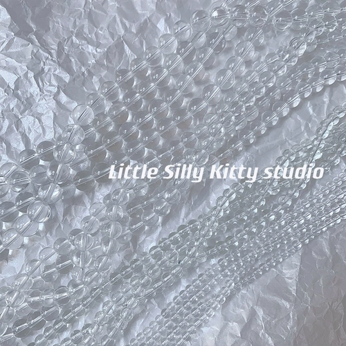 Базовое прозрачное стеклянное украшение-шарик, бусины, аксессуар, аксессуары