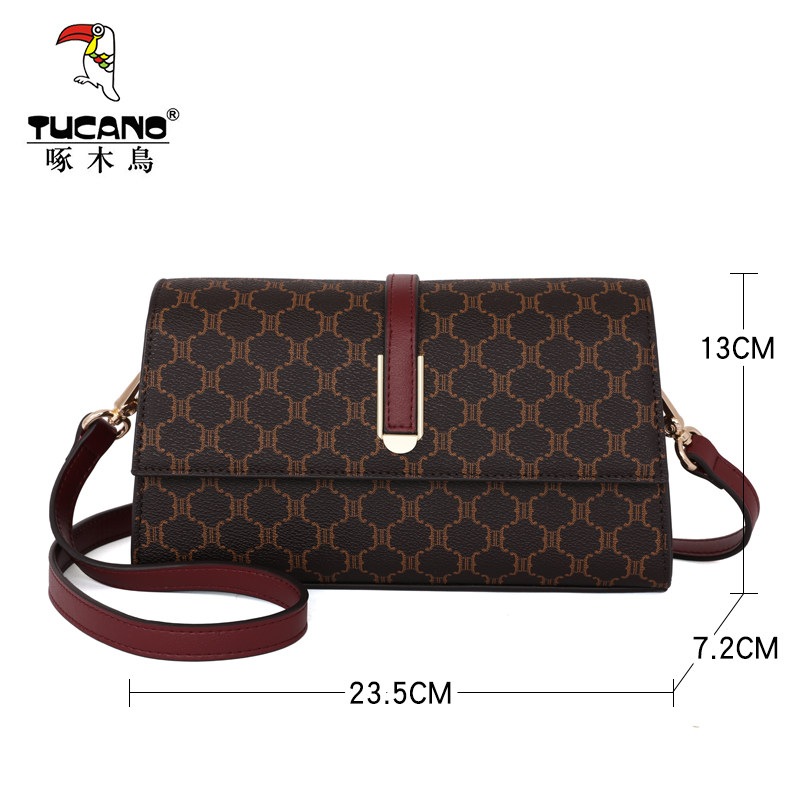 啄木鸟女冬2021新款中老年单肩小包 tucano祥喆女士包袋