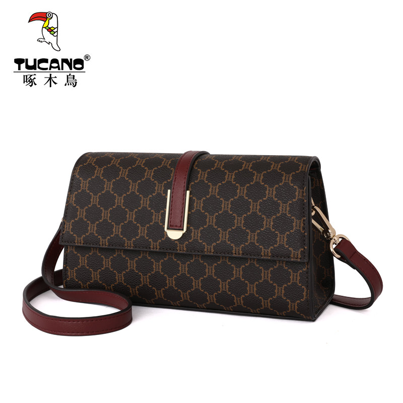 啄木鸟女冬2021新款中老年单肩小包 tucano祥喆女士包袋