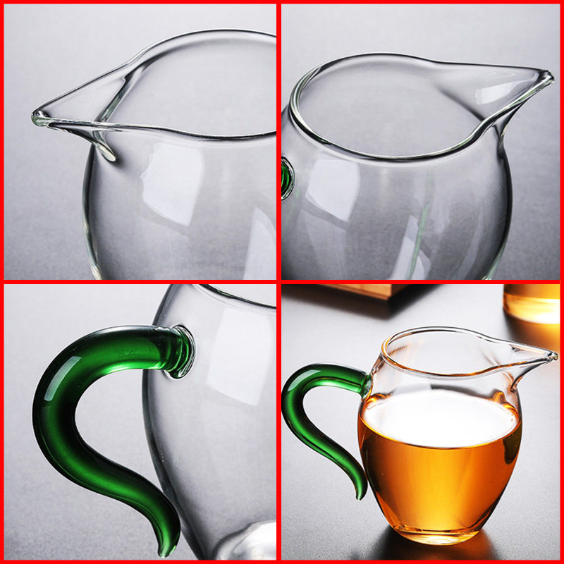 加厚耐热玻璃公道杯大小号透明过滤分茶器功夫茶具带茶漏茶海杯子,淘宝优惠券,粉丝福利购,淘宝优惠卷