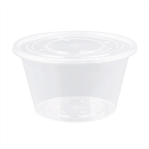 打包盒一次性餐盒饭盒食品级圆形饭碗长方形商用外卖塑料快餐盒 - 图3