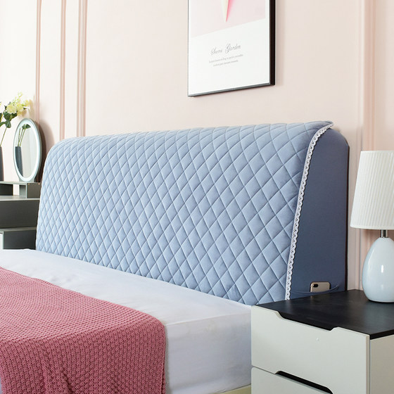 Universal all-inclusive curved elastic bed head cover