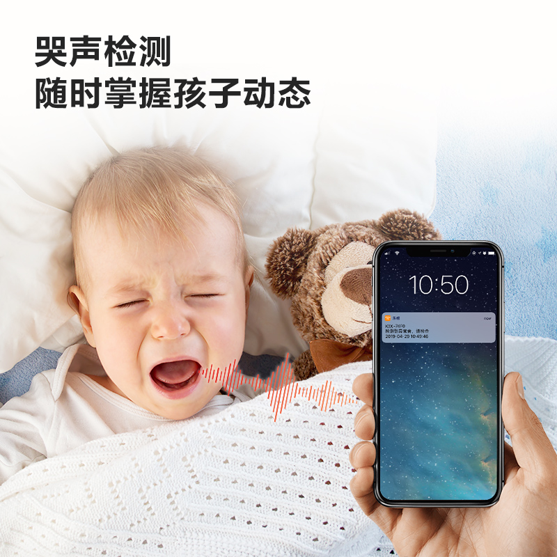 乐橙K1X无线监控摄像头家用室内手机远程监控WiFi夜视高清卡片机-图1