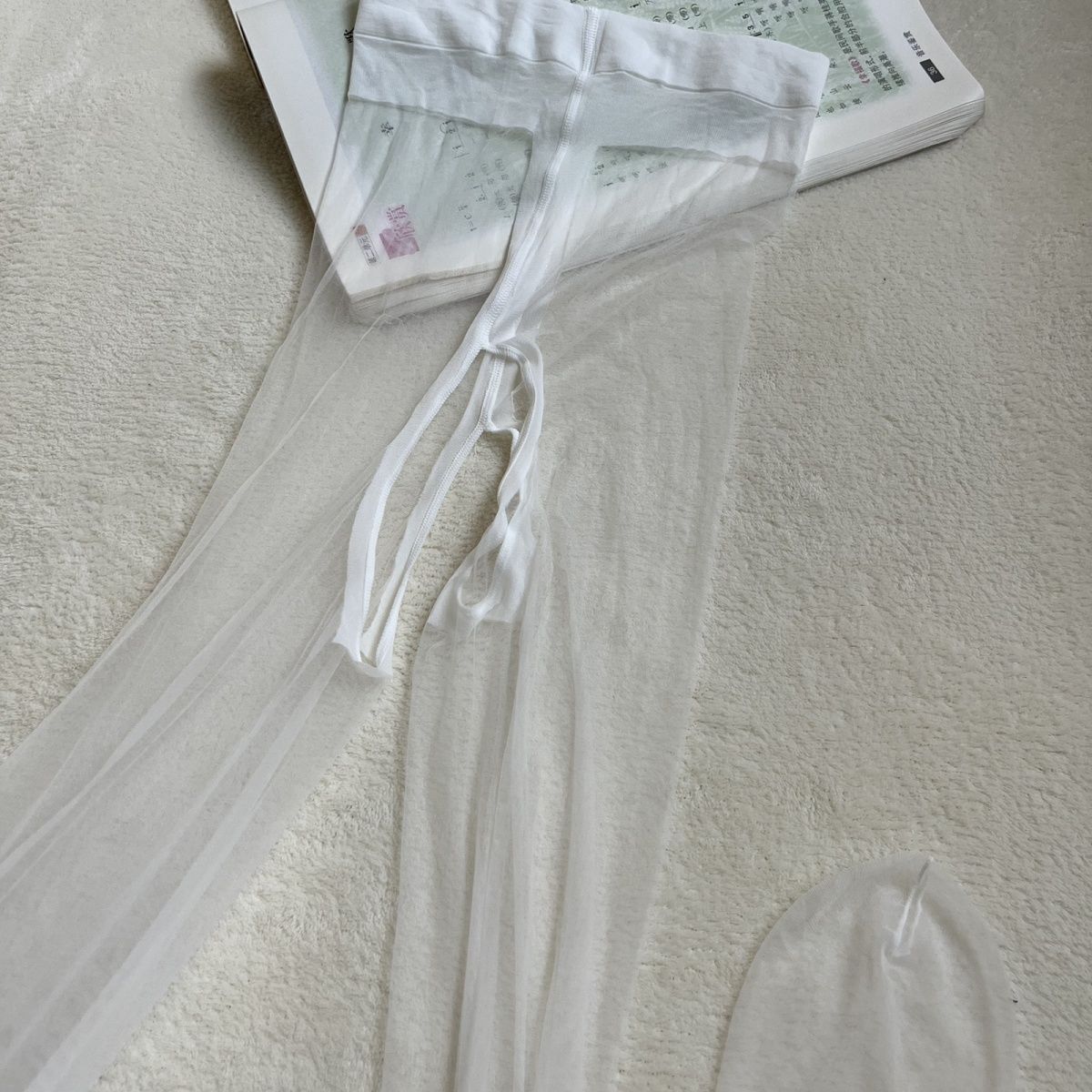 0.1D超级薄高密冰丝超丝滑细腻舒适丝袜透明隐形无痕脚尖透明丝袜-图2