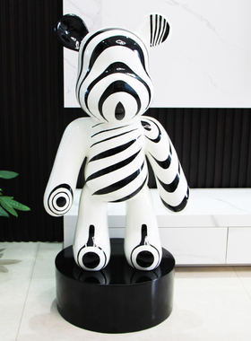 树脂潮流暴力熊落地摆件店铺装饰