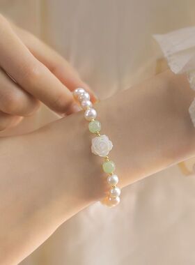 珍珠手链ins小众设计新手串手链