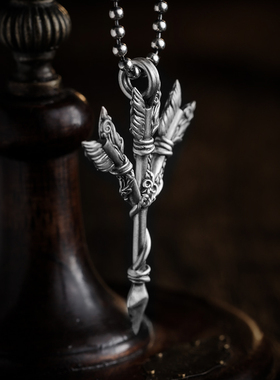 WolyIn情侣925银蒙古元素吊坠