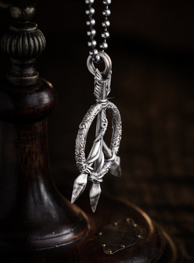 WolyIn情侣925银蒙古元素吊坠