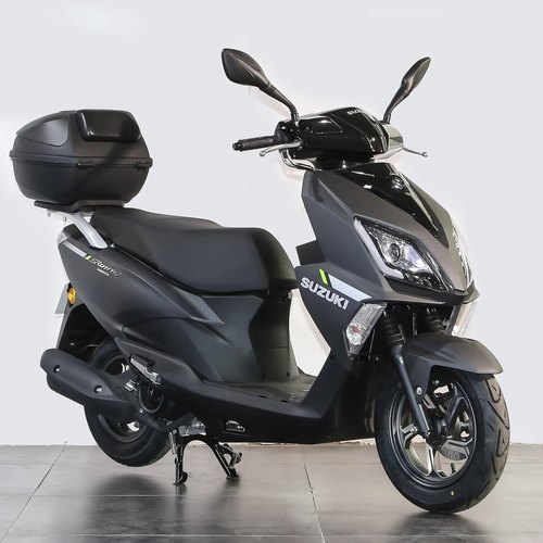 国四电喷铃木UY125CC踏板车男女代步通用燃油助力外卖省油摩托车 - 图0