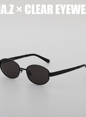 复古椭圆框钛架墨镜凯旋门明星款