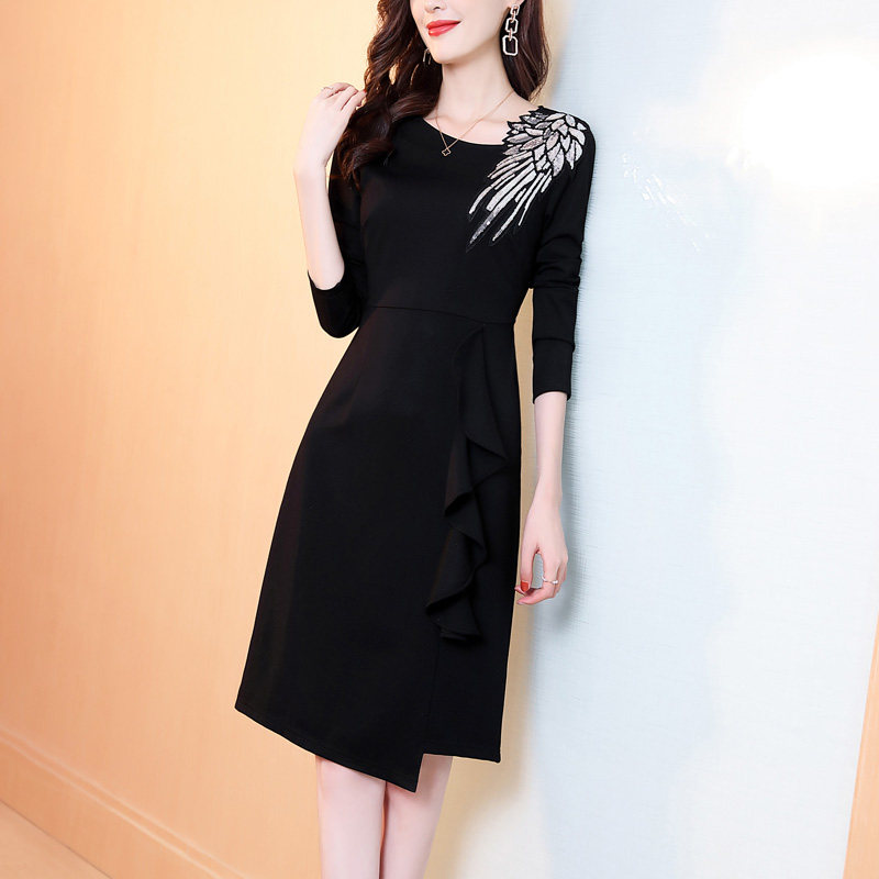 秋冬气质2021新款高端名媛连衣裙 jinkaix连衣裙