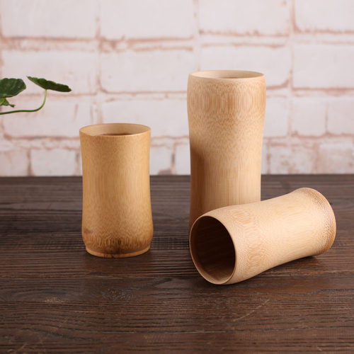 竹制炭化啤酒杯 外婆家竹杯子 无漆茶筒工艺品水杯茶杯竹筒可定制 - 图2