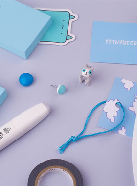 catmade原创设计手作立体猫耳钉