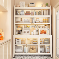 Handsome dining side cabinet kitchen shelve with floor multilayer multifunctional microwave oven pan with home appliances storage cabinets