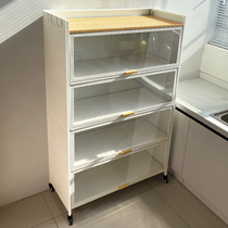 Kitchen Multifunction Shelve Dining Side Lockers Multilayer Floor Microwave Oven Oven cookware Appliance Containing Cabinet